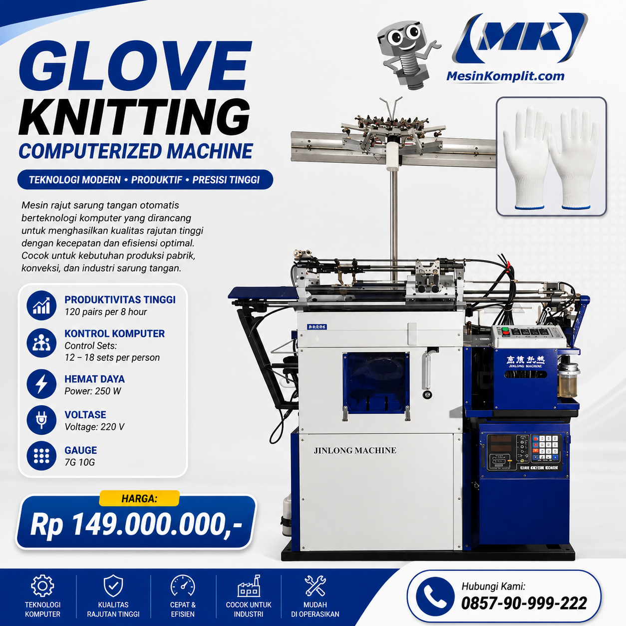 Mesin Knitting Sarung Tan...